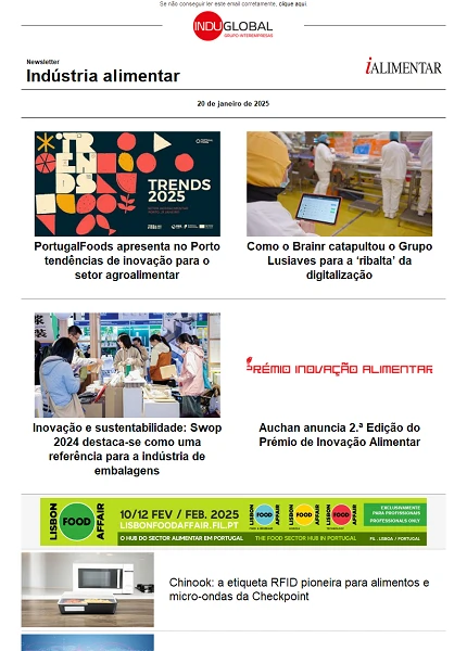 Newsletter iAlimentar