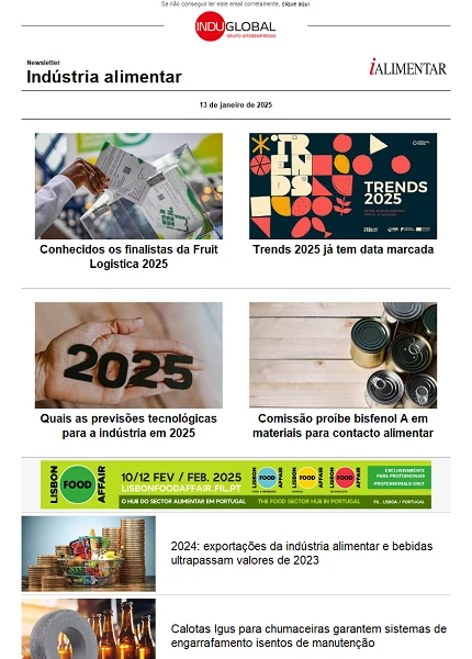 Newsletter iAlimentar