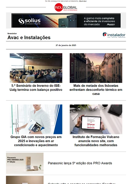 Newsletter O Instalador