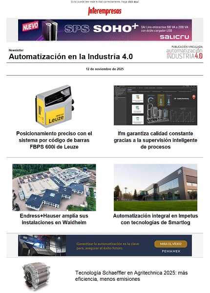 Newsletter Automatización y Componentes Newsletter Automatización y Componentes