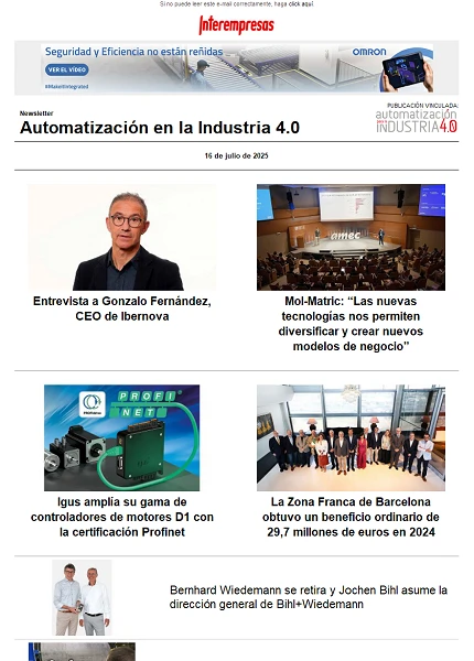 Newsletter Automatización y Componentes