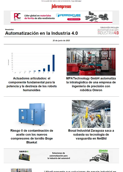 Newsletter Automatización y Componentes