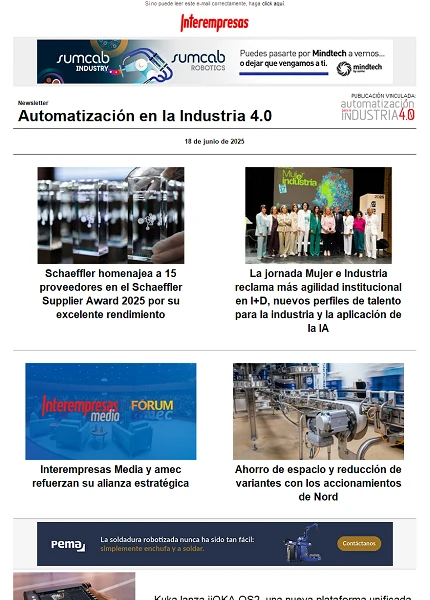Newsletter Automatización y Componentes