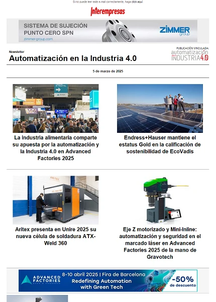 Newsletter Automatización y Componentes