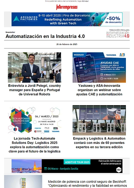 Newsletter Automatización y Componentes