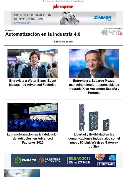 Newsletter Automatización y Componentes