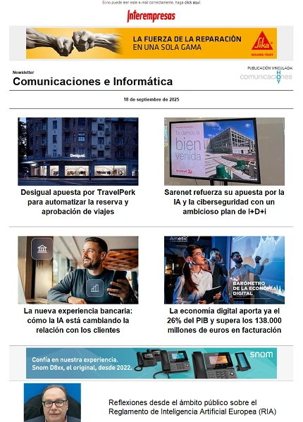Newsletter Informática y Comunicaciones (Comunicaciones Hoy)