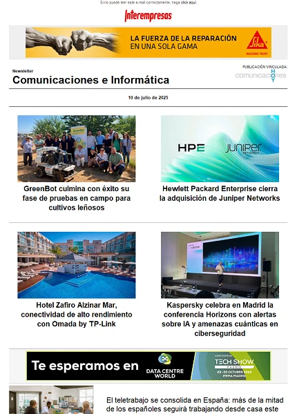 Newsletter Informática y Comunicaciones (Comunicaciones Hoy)