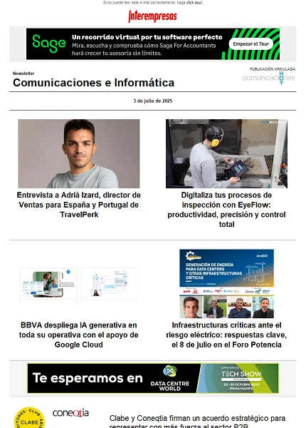 Newsletter Informática y Comunicaciones (Comunicaciones Hoy)