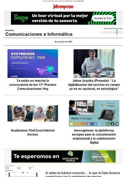 Newsletter Informática y Comunicaciones (Comunicaciones Hoy)