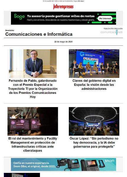Newsletter Informática y Comunicaciones (Comunicaciones Hoy)