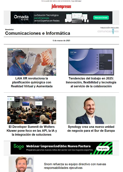 Newsletter Informática y Comunicaciones (Comunicaciones Hoy)