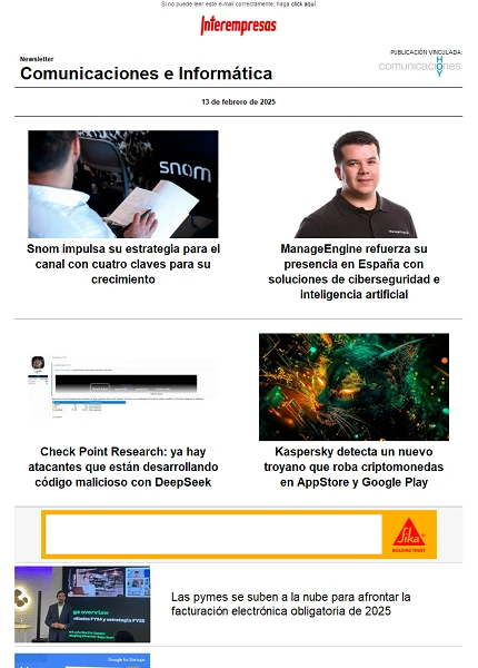 Newsletter Informática y Comunicaciones (Comunicaciones Hoy)