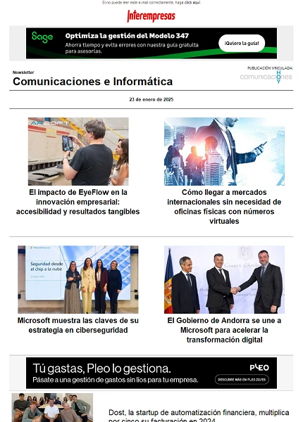 Newsletter Informática y Comunicaciones (Comunicaciones Hoy)