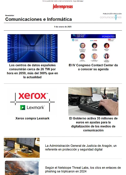 Newsletter Informática y Comunicaciones (Comunicaciones Hoy)