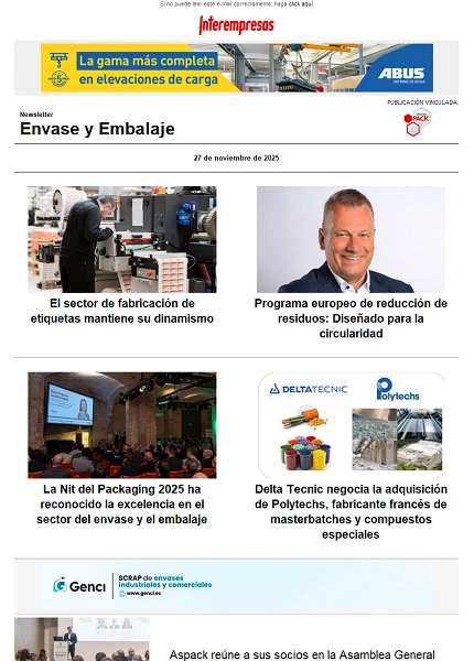 Newsletter Envase y Embalaje