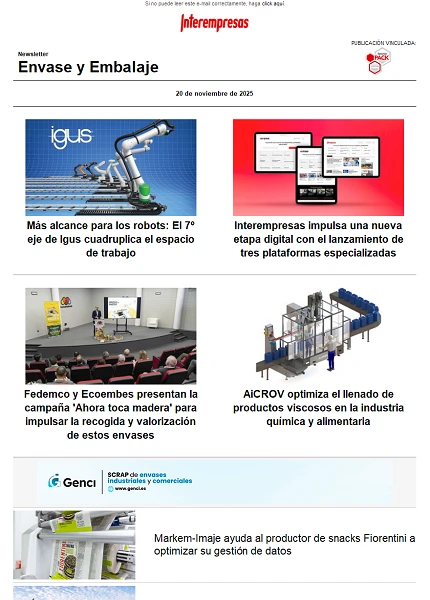 Newsletter Envase y Embalaje