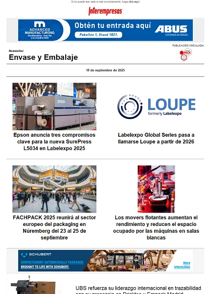 Newsletter Envase y Embalaje