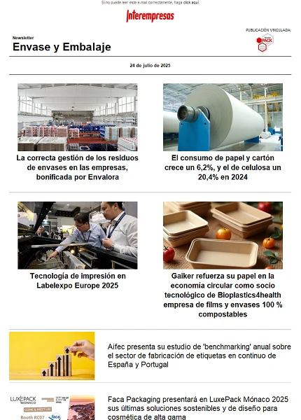 Newsletter Envase y Embalaje