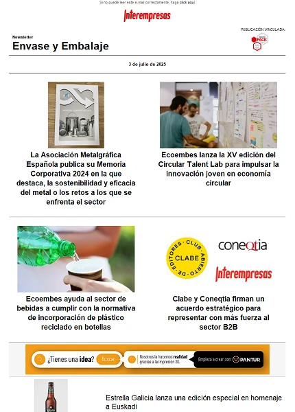 Newsletter Envase y Embalaje