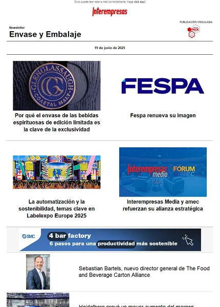 Newsletter Envase y Embalaje