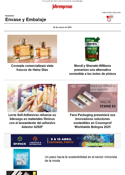 Newsletter Envase y Embalaje