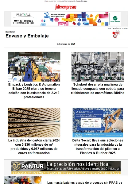 Newsletter Envase y Embalaje