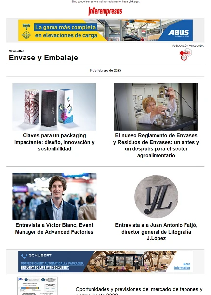 Newsletter Envase y Embalaje