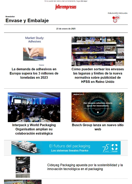 Newsletter Envase y Embalaje