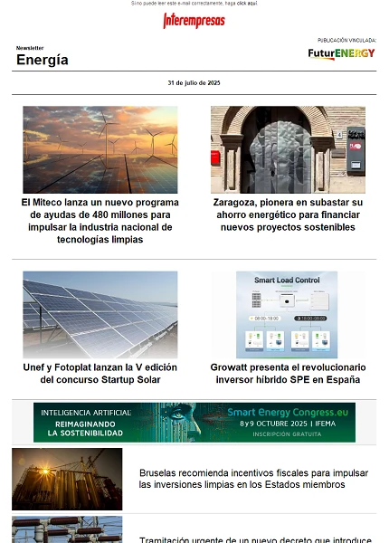 Newsletter Energía