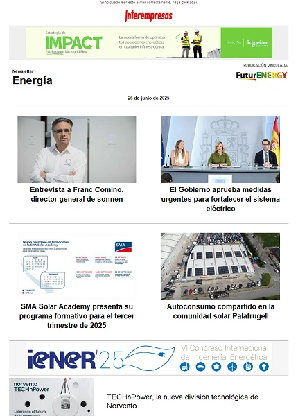 Newsletter Energía