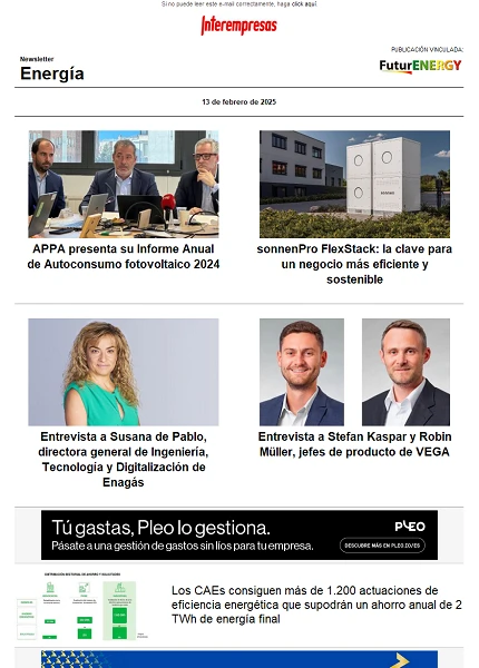 Newsletter Energía