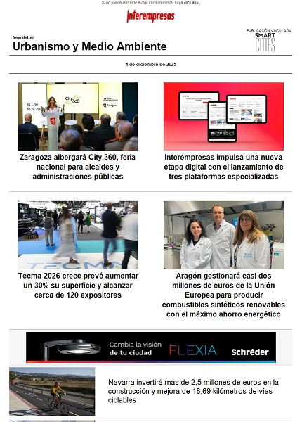 Newsletter Urbanismo y Medio ambiente