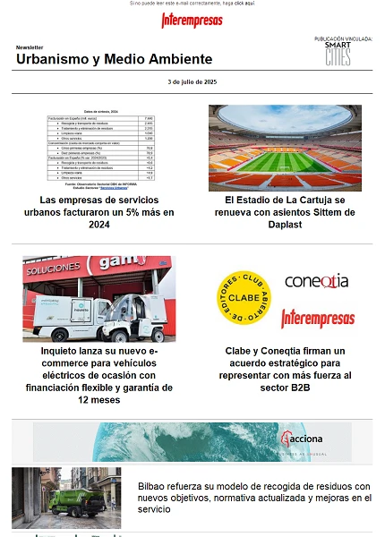 Newsletter Urbanismo y Medio ambiente