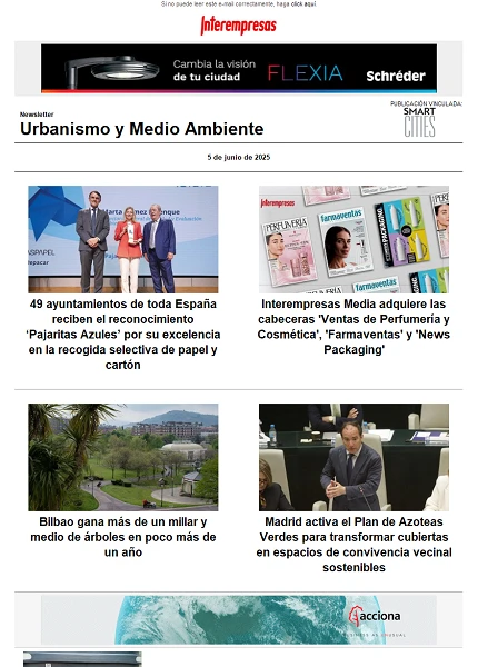 Newsletter Urbanismo y Medio ambiente