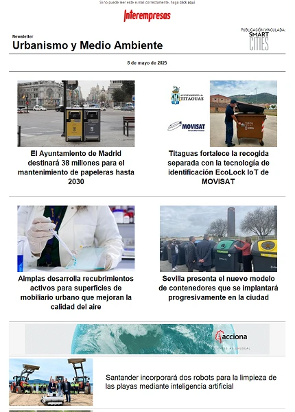 Newsletter Urbanismo y Medio ambiente