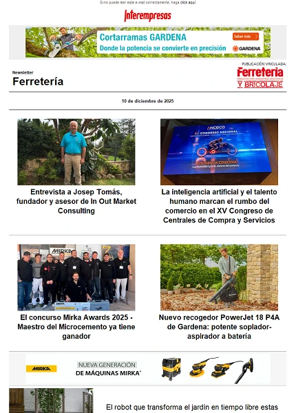Newsletter Ferretería Newsletter Ferretería