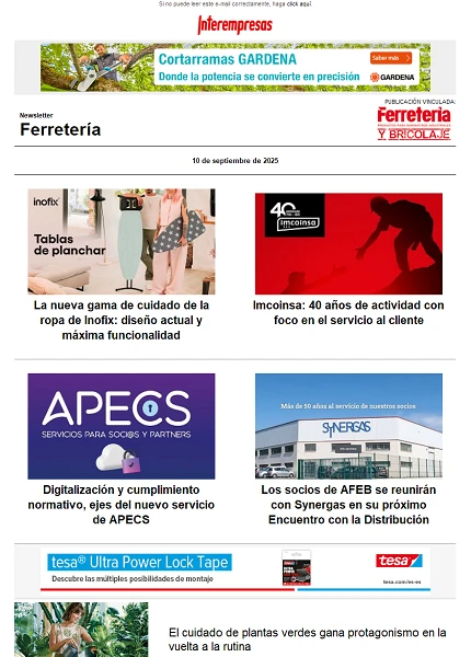 Newsletter Ferretería