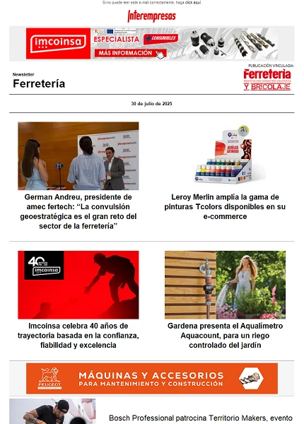 Newsletter Ferretería