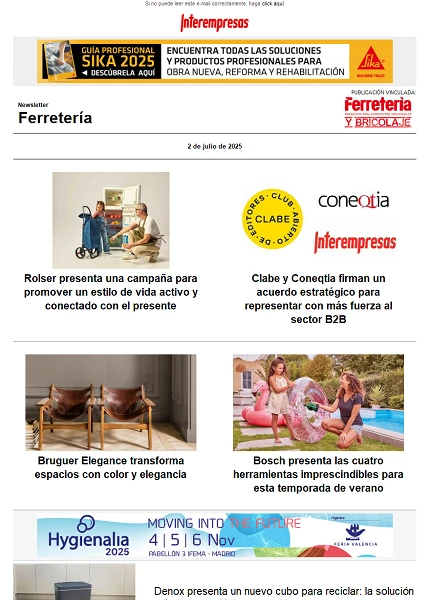 Newsletter Ferretería
