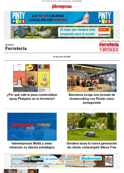 Newsletter Ferretería