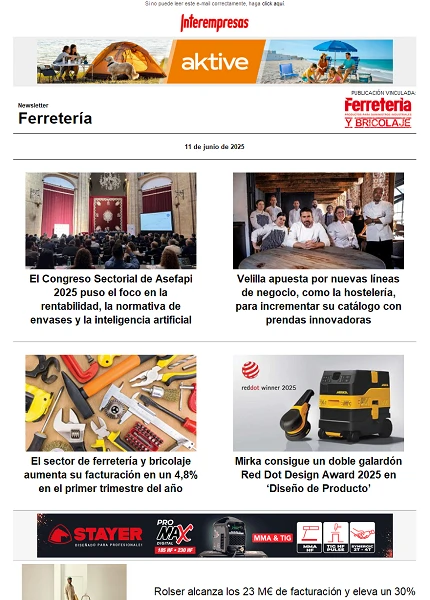 Newsletter Ferretería