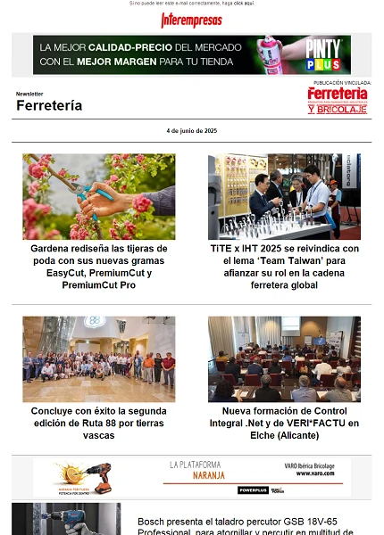Newsletter Ferretería