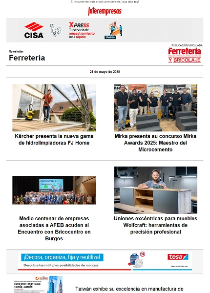 Newsletter Ferretería