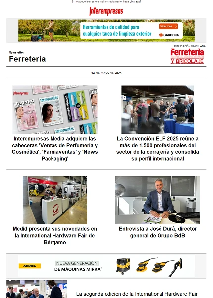 Newsletter Ferretería