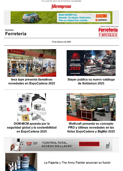 Newsletter Ferretería