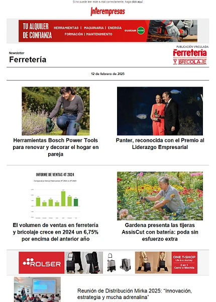 Newsletter Ferretería