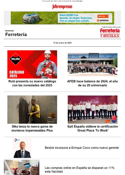 Newsletter Ferretería