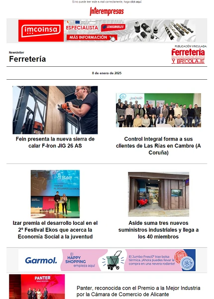 Newsletter Ferretería