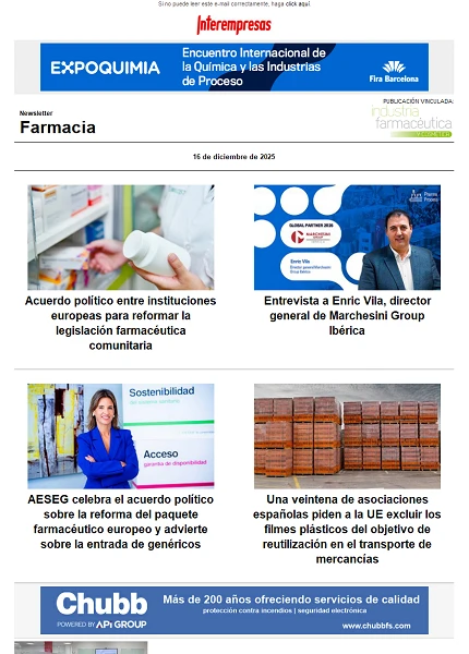 Newsletter Farmacia